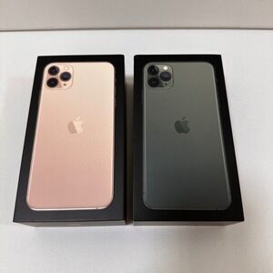 Apple iPhone 11 Pro Max 256GB EMPTY BOXES ONLY Gold Midnight Green 2pk